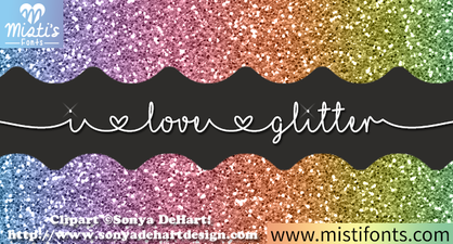 I Love Glitter Font: Add Sparkle to Your Projects